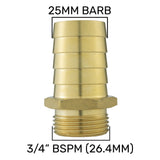 Wall Flange Kit 32mm MDPE + 25mm Brass Barb