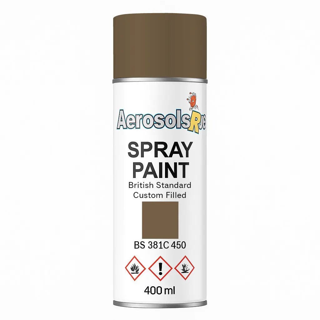 381C 450 Dark earth 400ml Aerosol Available in any Finish