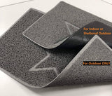 "Star" Embossed Loofah Textured Spaghetti Doormat