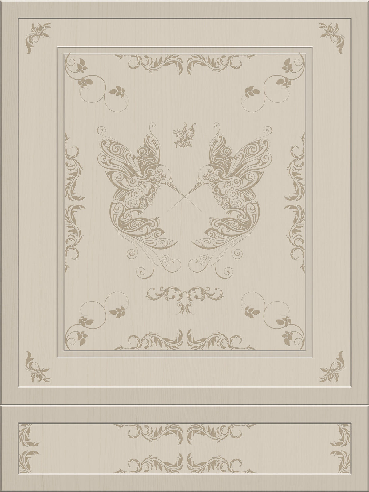Balfour Wood Panel Hummingbird Wallpaper