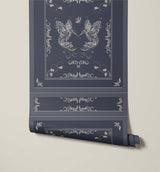 Balfour Wood Panel Hummingbird Wallpaper