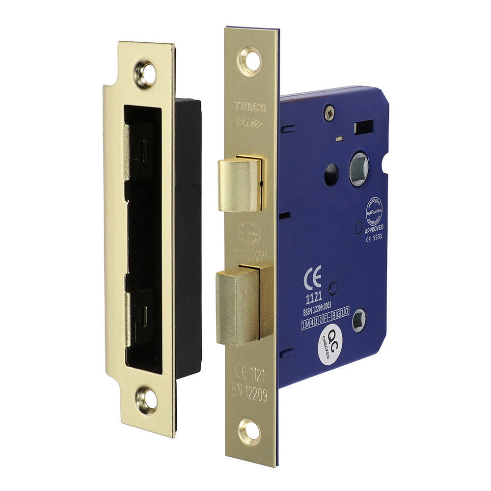 Bathroom Door Lock (Thumbturn) – Electro Brass (78mm Case / 57mm Backset)