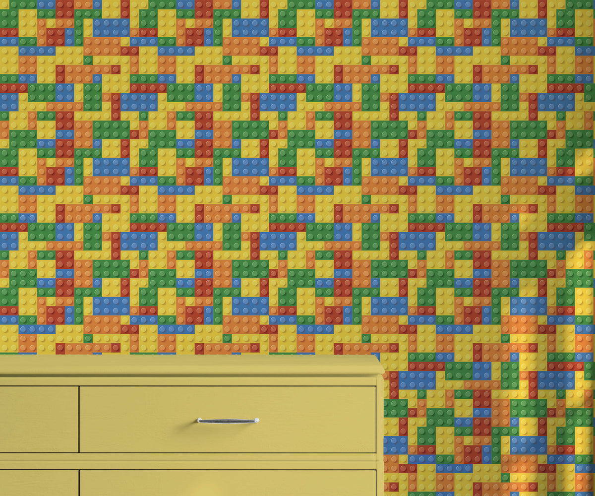 Bilt Colourful Building Blocks Wallpaper