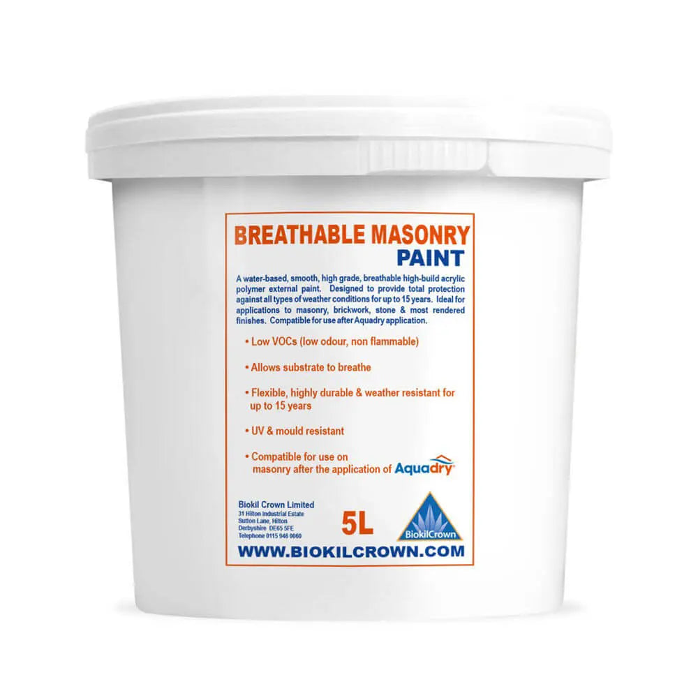 Breathable Masonry Paint Biokil Crown