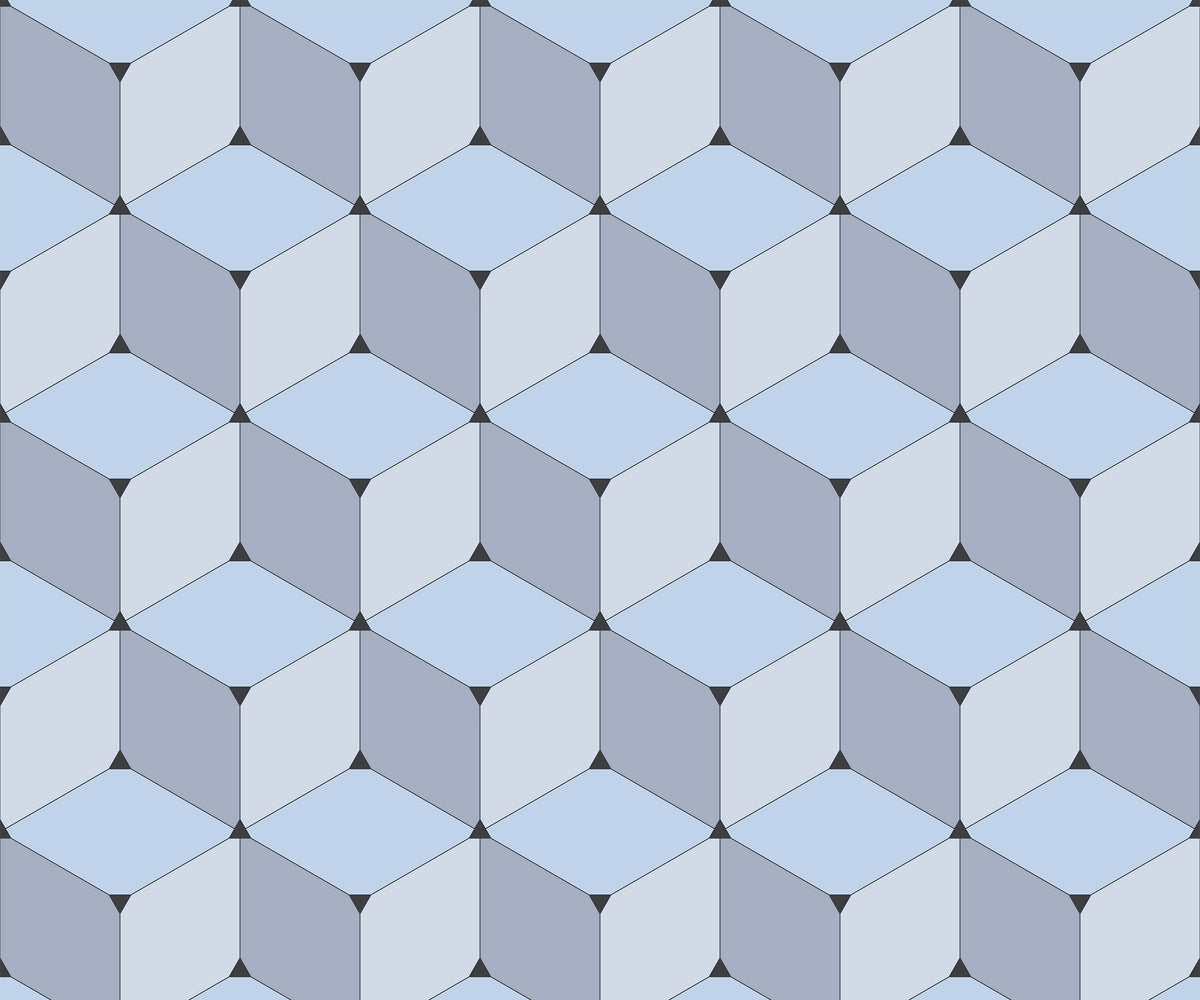 Blok Numerous Cubes Combine Geometric Wallpaper