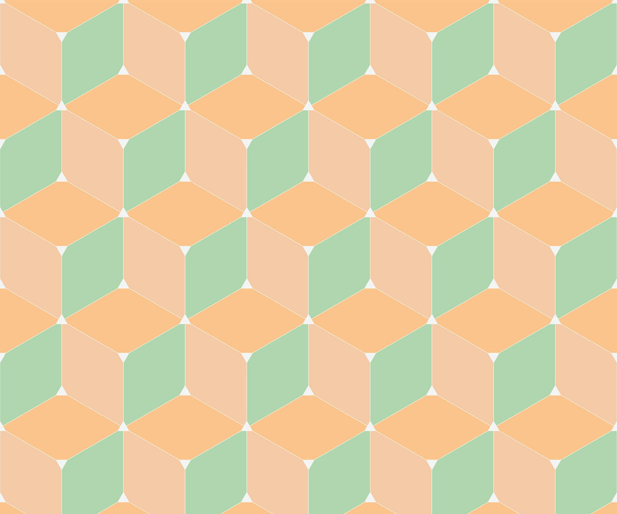 Blok Numerous Cubes Combine Geometric Wallpaper