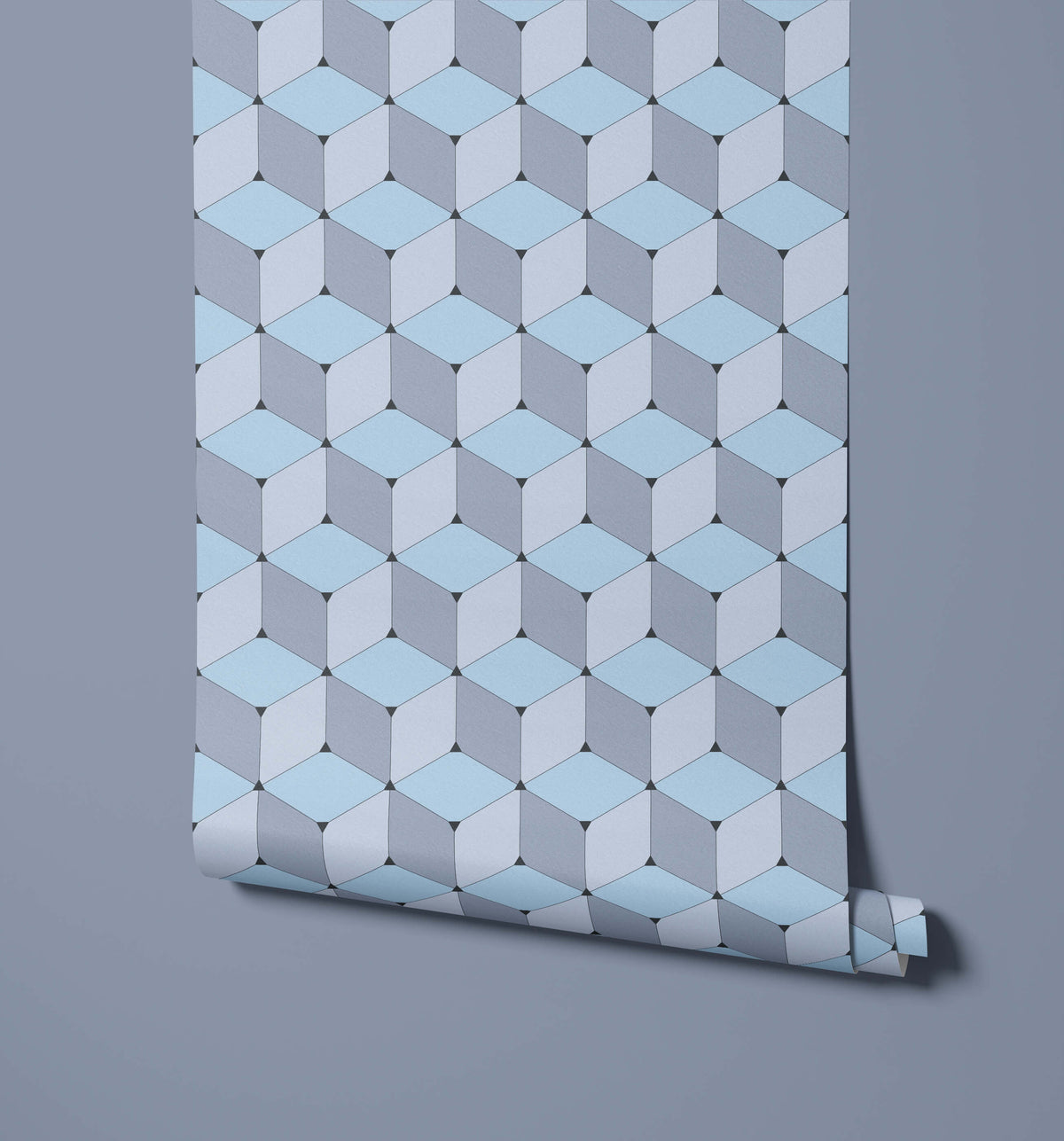 Blok Numerous Cubes Combine Geometric Wallpaper