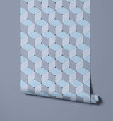 Blok Numerous Cubes Combine Geometric Wallpaper