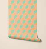 Blok Numerous Cubes Combine Geometric Wallpaper