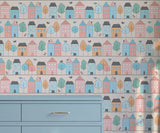 Bustle Childrens Toy Town Wallpaper