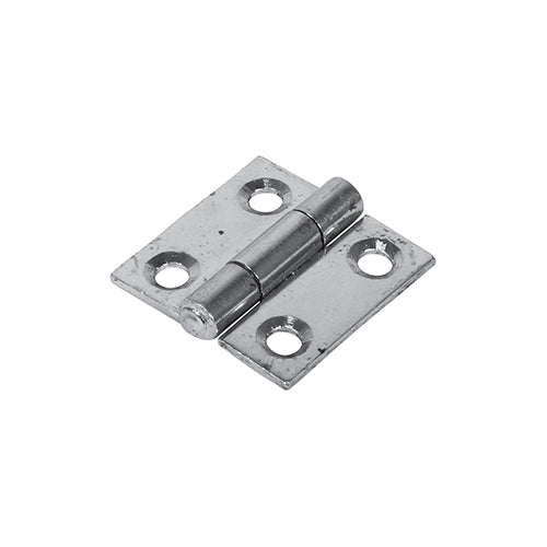 Butt Hinge - Fixed Pin - Zinc - For Cabinets & Doors