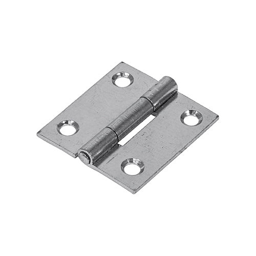 Butt Hinge - Fixed Pin - Zinc - For Cabinets & Doors