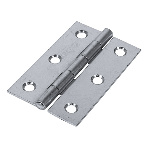 Butt Hinge - Fixed Pin - Zinc - For Cabinets & Doors