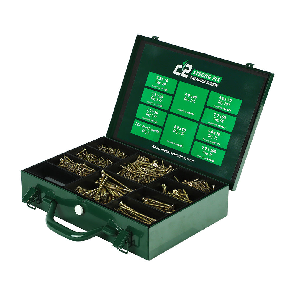 TIMCO C2 Strong-Fix Trade Case - PZ - Double Countersunk - Yellow