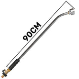 90cm Garden Watering Lance with Brass Valve and Quick Connect Male