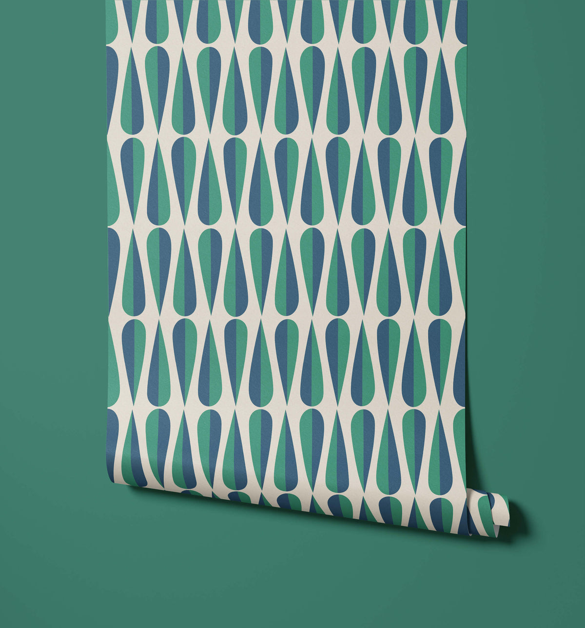 Cafee Retro Teardrop Wallpaper