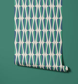 Cafee Retro Teardrop Wallpaper