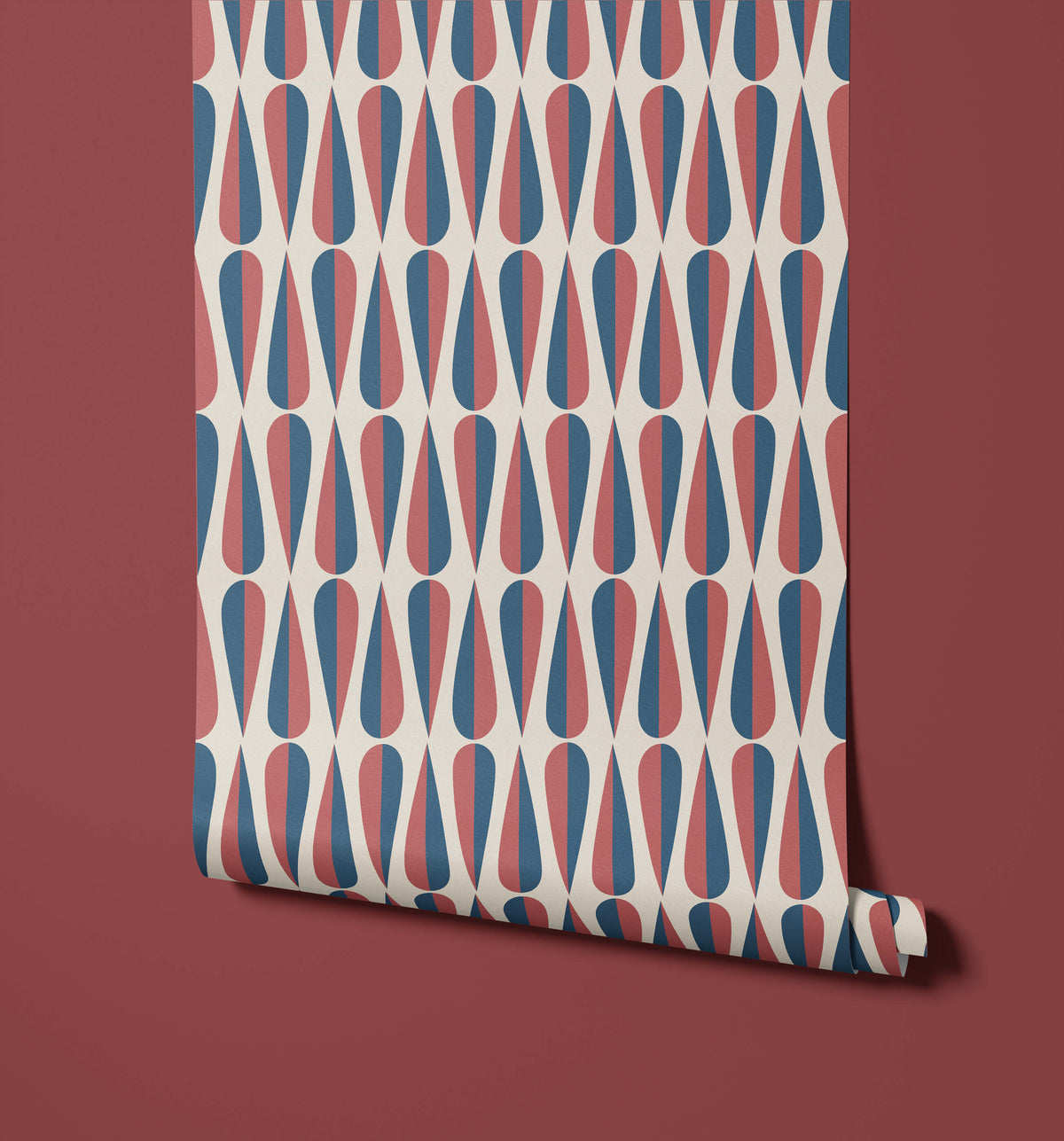 Cafee Retro Teardrop Wallpaper