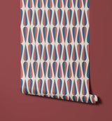 Cafee Retro Teardrop Wallpaper