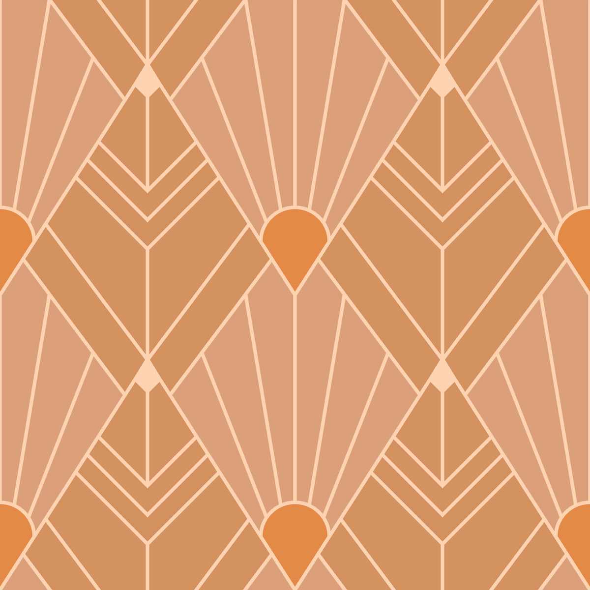 Cameron Art Deco Wallpaper