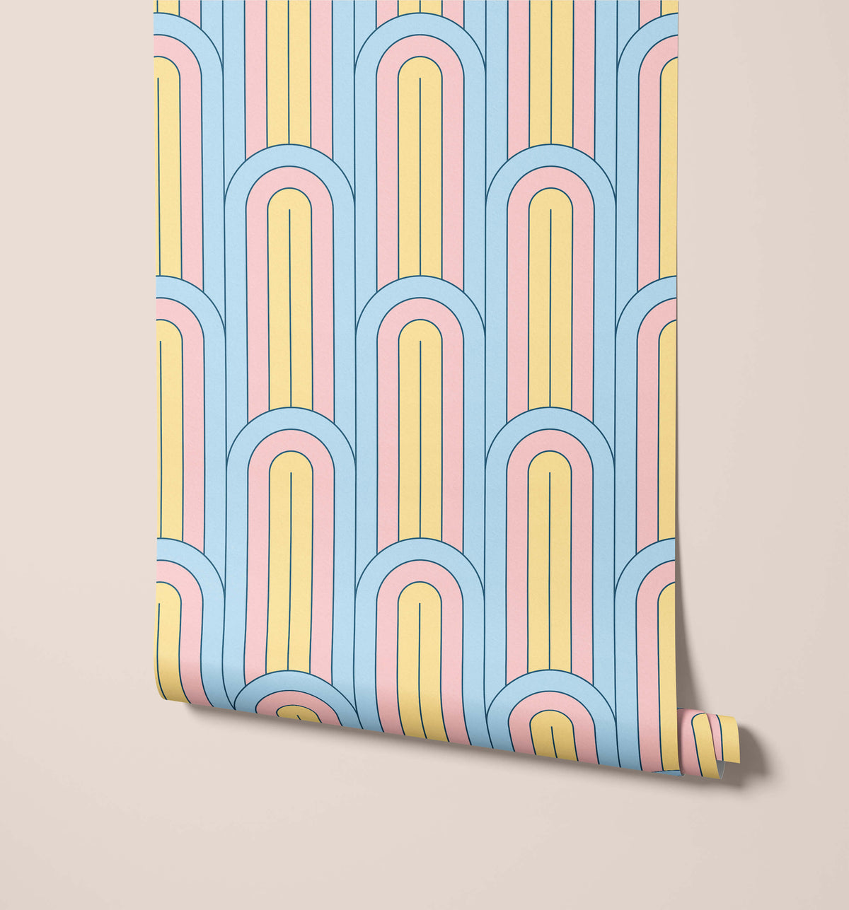Candy Colorful Arch Wallpaper