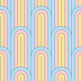Candy Colorful Arch Wallpaper