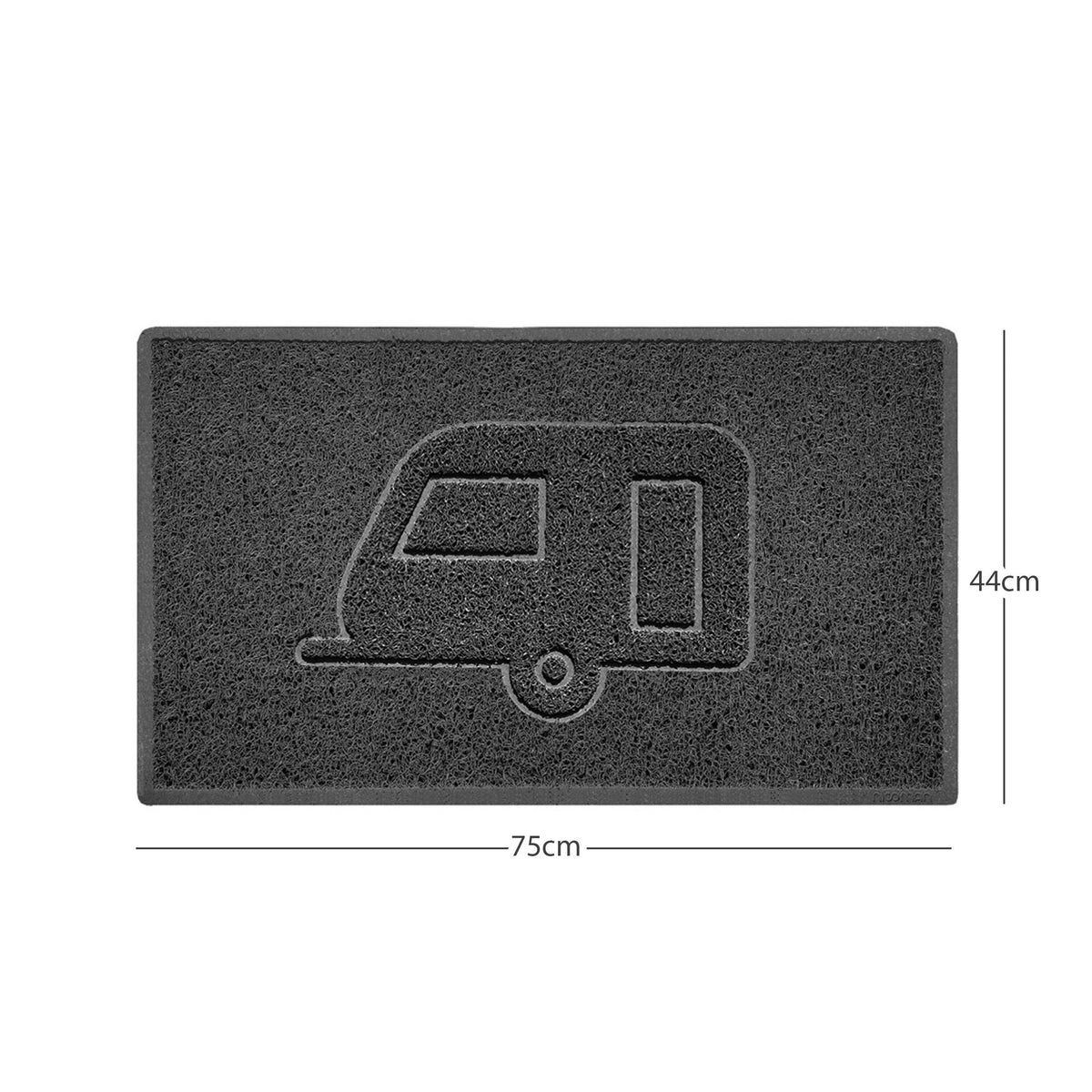 "Caravan" Grey Spaghetti Door Mat