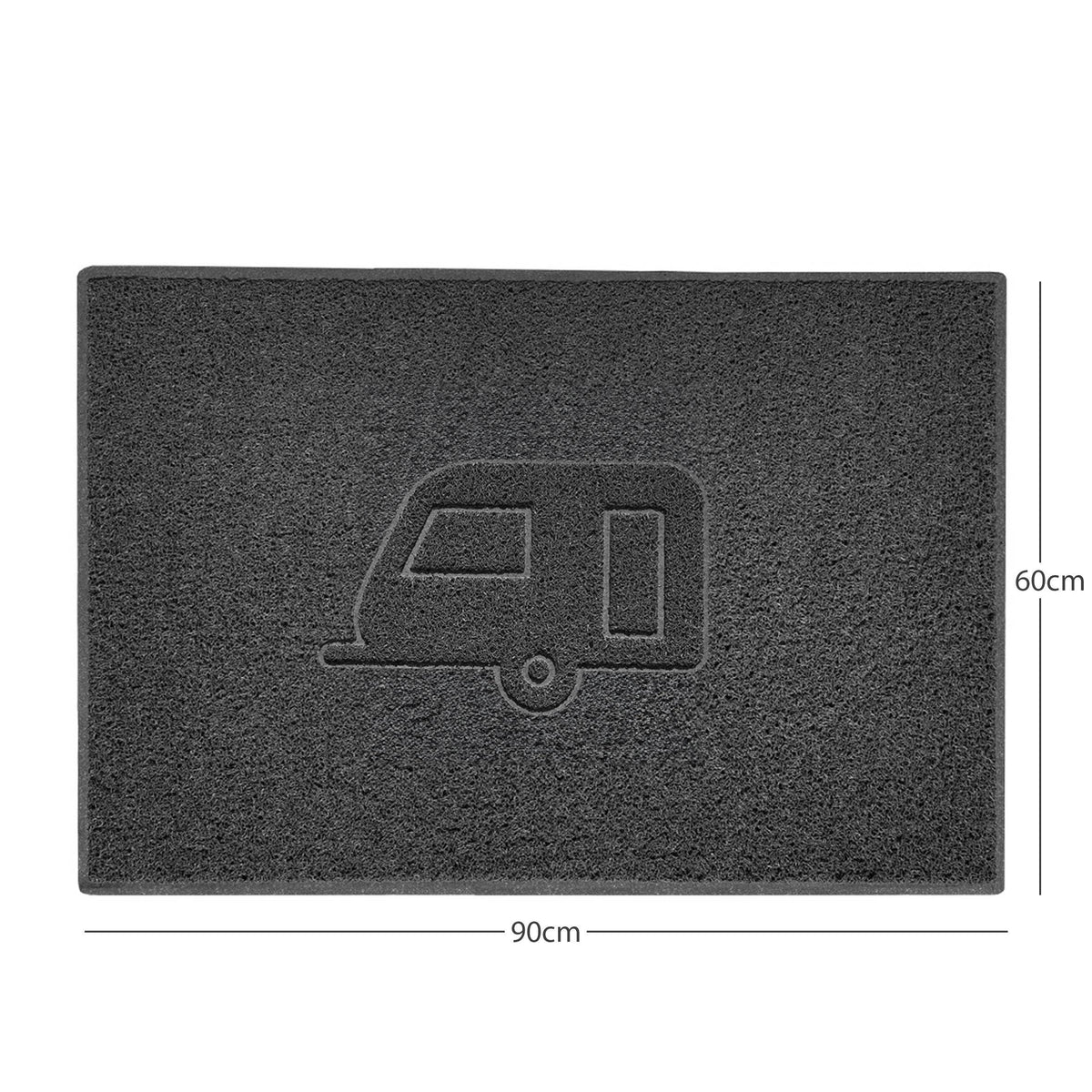"Caravan" Grey Spaghetti Door Mat