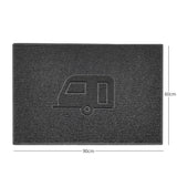 "Caravan" Grey Spaghetti Door Mat