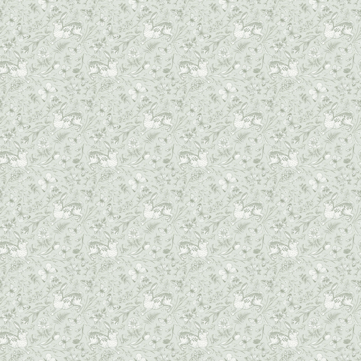 Carrington Scandinavian Folk Rabbit Wallpaper