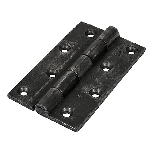 Butt Hinge - Cast Iron Self Colour - Black Gothic Door Hinge