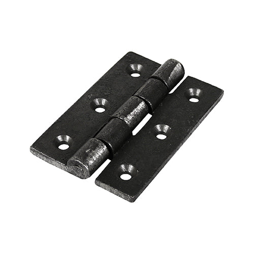 Butt Hinge - Cast Iron Self Colour - Black Gothic Door Hinge