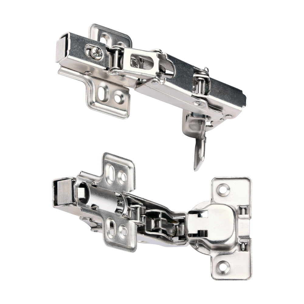Clip-On Cabinet Hinges – Nickel – 170°
