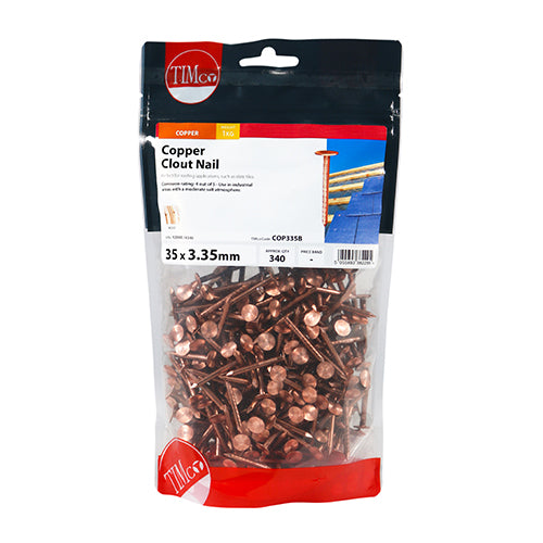 Copper Clout Nails - Roofing Nails – 1kg Bags