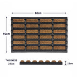Rubber and Coir Scraper Door Mat