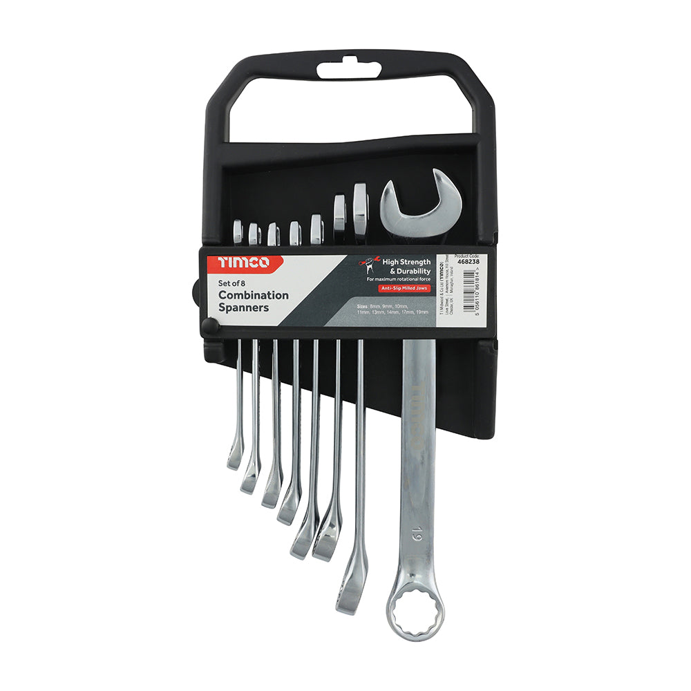 Combination Spanner Set - 8–19mm - 8 Piece