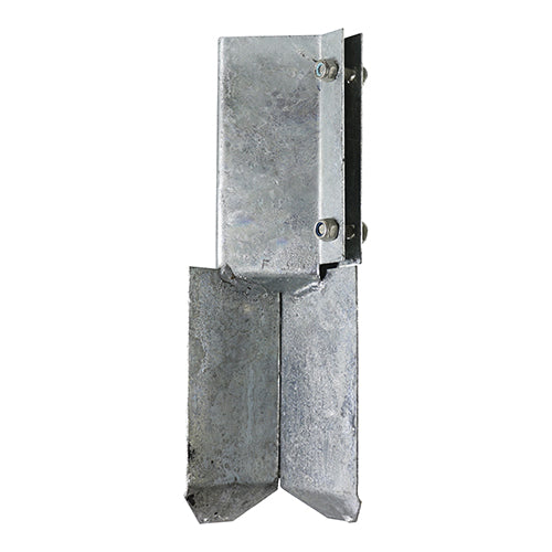 Concrete In Fencing Post Shoe - Bolt Secure - Hot Dipped Galvanised