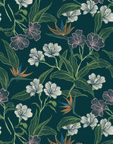 Contour Floral Wallpaper