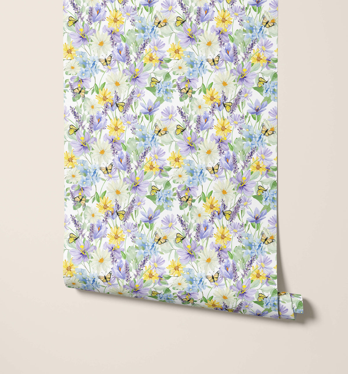 Cotswold Enchanting Yellow Butterfly Wallpaper