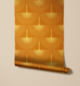 Crane Oriental Geometric Wallpaper
