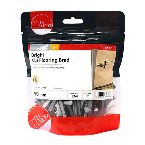 Cut Flooring Brads – Bright – 1kg Bags