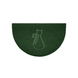 Cat Embossed Halfmoon Indoor/Sheltered Outdoor Spaghetti Doormat