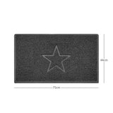 "Star" Embossed Loofah Textured Spaghetti Doormat
