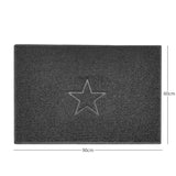 "Star" Embossed Loofah Textured Spaghetti Doormat