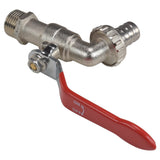 Lever Tap Kit with Barb/Quick Connect Outlet, 1/2" and 3/4" BSP Thread Inlet