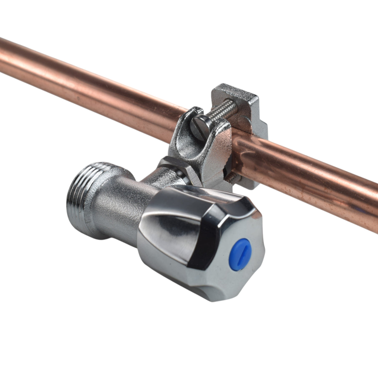 Brass Barbed Bib Tap FULL Connection Kit x2