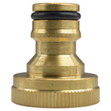Brass Bib Tap Kit with Barb/Quick Connect Outlet, 1/2" and 3/4" BSP Thread Inlet