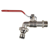 Lever Tap Kit with Barb/Quick Connect Outlet, 1/2" and 3/4" BSP Thread Inlet