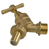 Brass Bib Tap Kit with Barb/Quick Connect Outlet, 1/2" and 3/4" BSP Thread Inlet