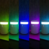 Senelux Demi HEPA Air Purifier for Bedroom with 7 Colours Light, Mini Air Purifier with Fragrance Sponge for Home Office Living Room